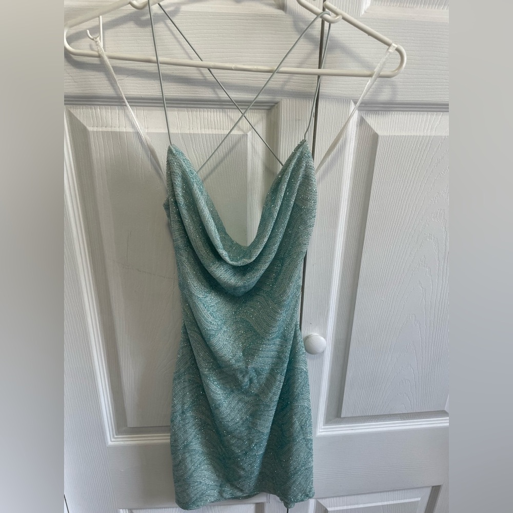 Windsor glitttery spaghetti dress
